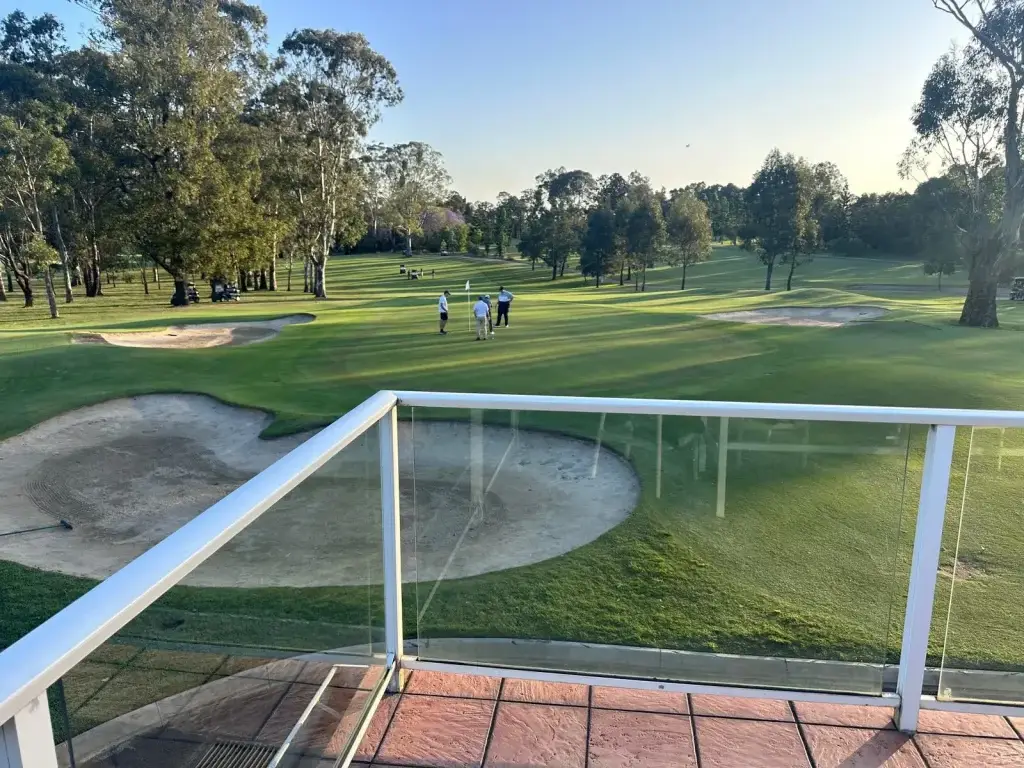 Brisbane Golf Club charity event, showing GAP Industries team members networking with Defence industry contractors and professionals.