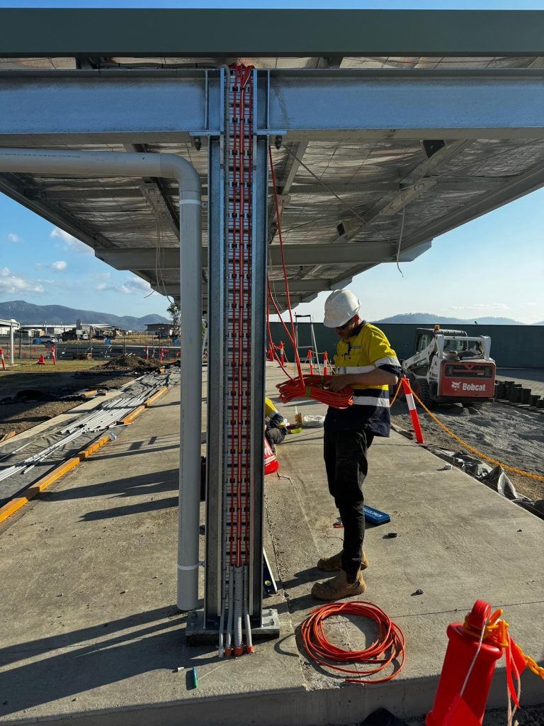 New outdoor MSB installed at RAAF Townsville 25M Range by GAP Industries, experts in Townsville Electrical Services.