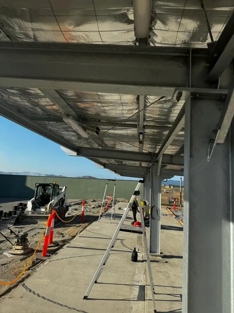 GAP Industries team members installing and testing AV and electrical systems at the RAAF Townsville facility.