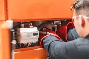 The Gap Industries team carrying out maintenance work to improve electrical efficiency.